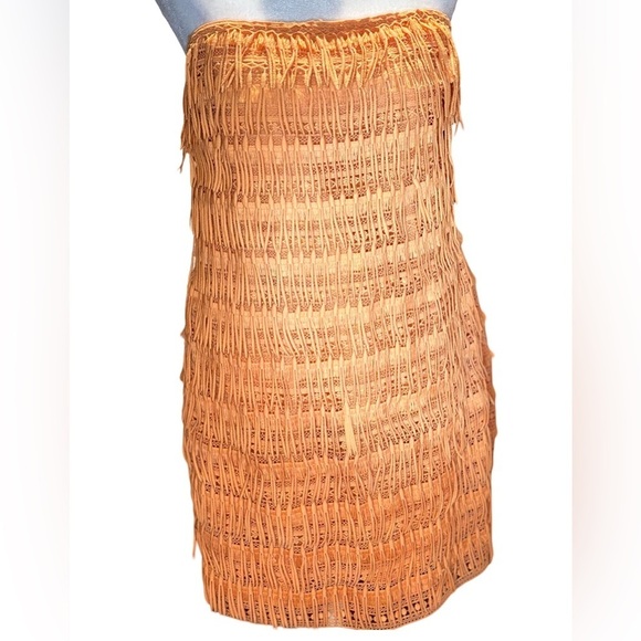 Anthropologie Let Me Be Fringe Tube Dress - Picture 3 of 7